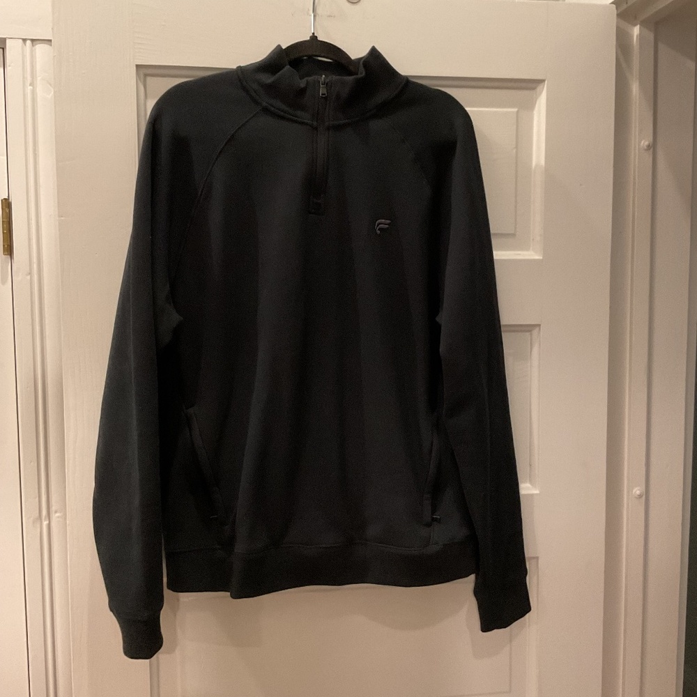 Fabletics Men’s Zip Pullover Black Size Large